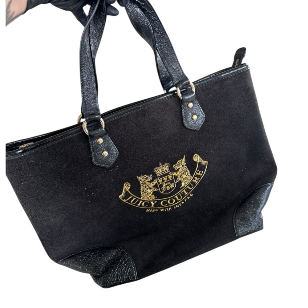3 HR SALE 🚨 2002 XL Juicy Couture Black Scottie Tote